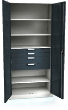 System cupboard UNI 1950 x 920 x 500 - shelves-drawers